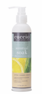 Cuccio White Limetta & Aloe Vera Scentual Soak 8 oz ( Hand and Foot Cuticle Soak )