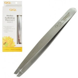 GiGi Slanted Tweezer for Ingrown Hair and Stubble Removal