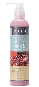 Cuccio Pomegranate & Fig Scentual Soak 8 oz ( Hand and Foot Cuticle Soak )