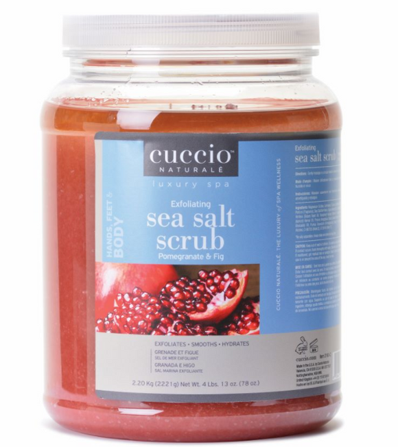 Cuccio Pomegranate & Fig Sea Salts 78 oz ( Hand, Body and Foot Scrub )