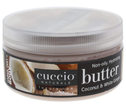 Cuccio Coconut & White Ginger Butter Blend 8 oz ( Hand, Body and Foot Cream )