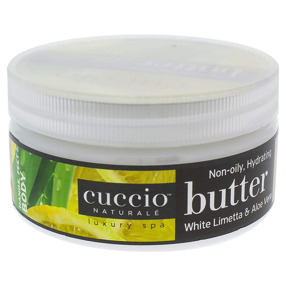 Cuccio White Limetta & Aloe Vera Butter Blend 8 oz ( Hand, Body and Foot Cream )