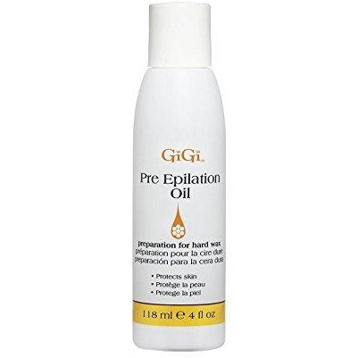 GiGi Pre-Epilation Oil 4 oz ( Before Wax For Hard Wax )